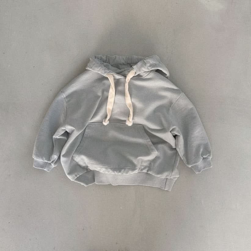 Baby Bella Kangaroo Pocket Hoodie (3-6m) - Sky - AT NOON STORE