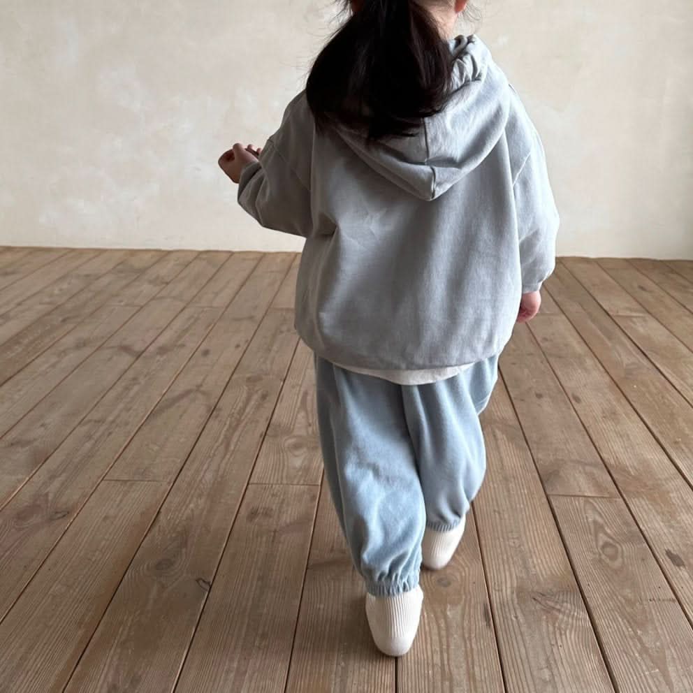 Baby Bella Kangaroo Pocket Hoodie (3-6m) - Sky - AT NOON STORE