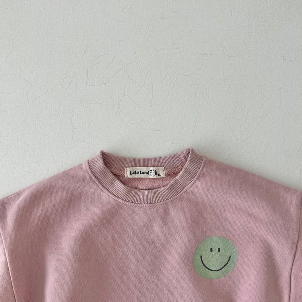 Kids Land Smiley Face Sweatshirt (1-5y) - Pink