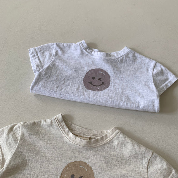 Baby BH Smiley Face Print T-Shirt (3-18m) - 2 Colors - AT NOON STORE