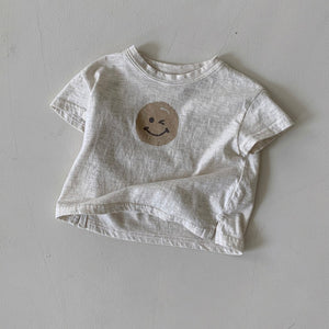 Baby BH Smiley Face Print T-Shirt (3-18m) - 2 Colors - AT NOON STORE