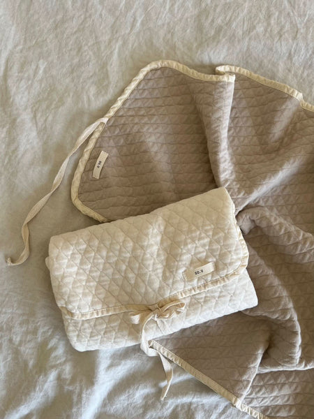Baby Cotton Quilted Portable Diaper Changing Pad - 2Colors