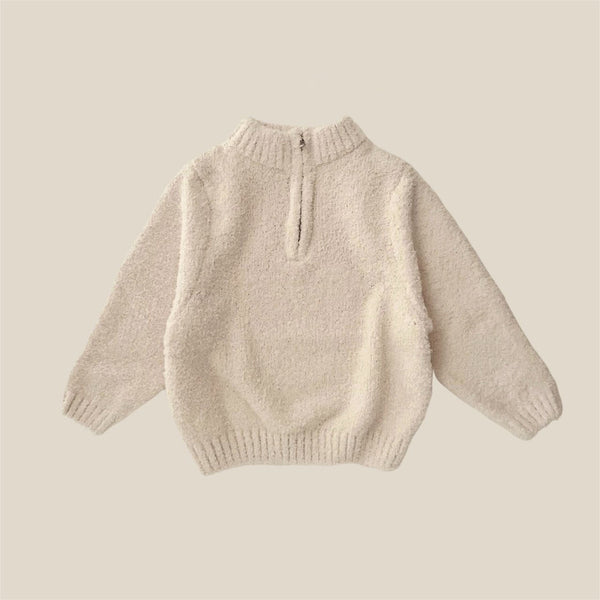 Kids Half-Zip Knit Pullover (3-4y) - AT NOON STORE