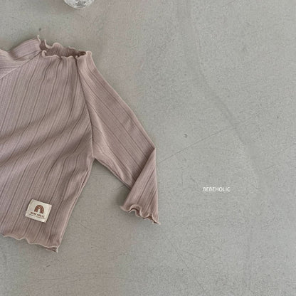 Baby BH Lettuce Trim Ribbed Long Sleeve Tee (3-18m) - 2 Colors - AT NOON STORE