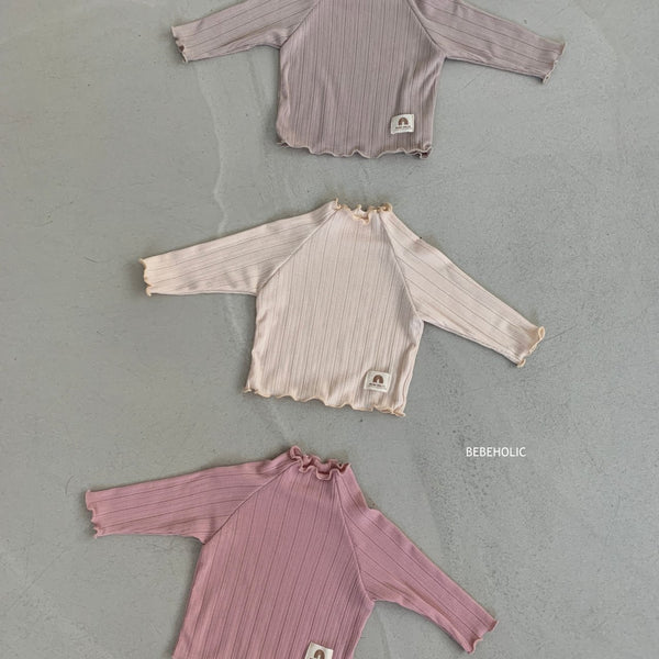 Baby BH Lettuce Trim Ribbed Long Sleeve Tee (3-18m) - 2 Colors - AT NOON STORE