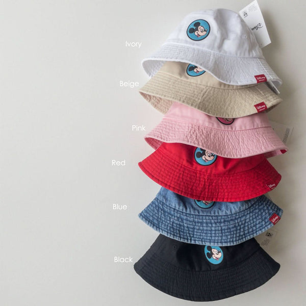 Toddler Mickey Minnie Mouse Embroidery Bucket Hat (2-5y) - 5 Colors