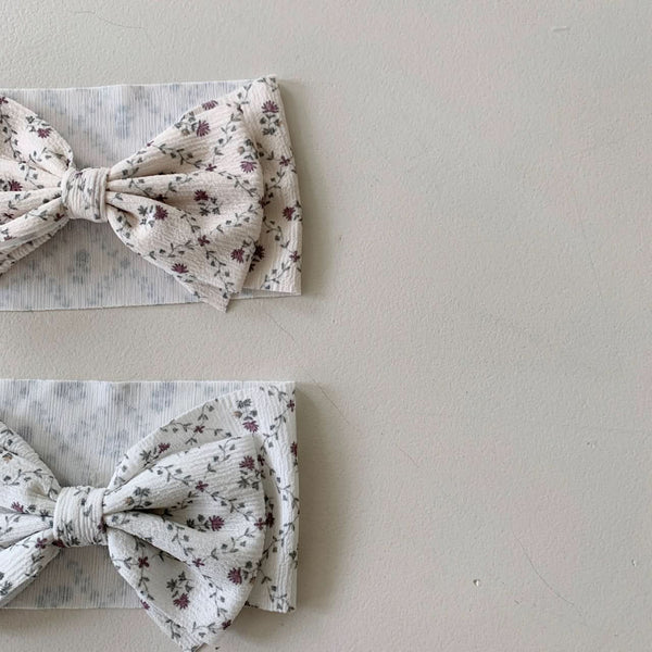 Baby BH Floral Print Bow Headband (3-18m) - 2 Colors