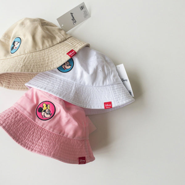 Toddler Mickey Minnie Mouse Embroidery Bucket Hat (2-5y) - 5 Colors