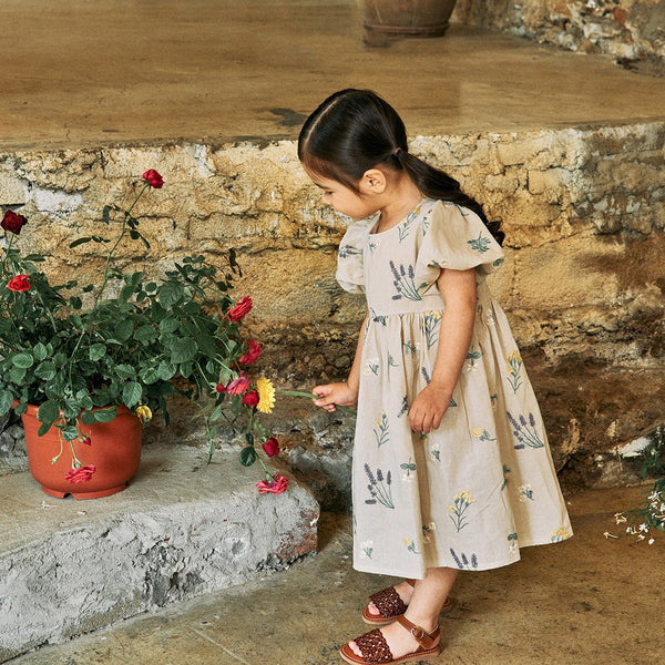 Toddler Milk Milk Floral Embroidery Dress (2-5y) - AT NOON STORE