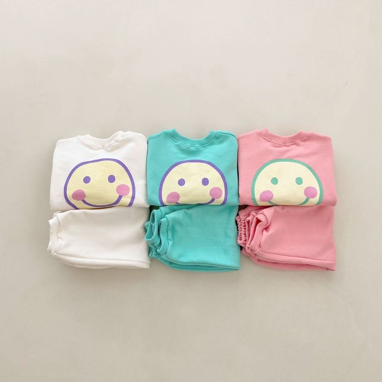 Baby Nice Day Printed Sweatshirt and Jogger Pants Set (4m-5y) - Pink - AT NOON STORE