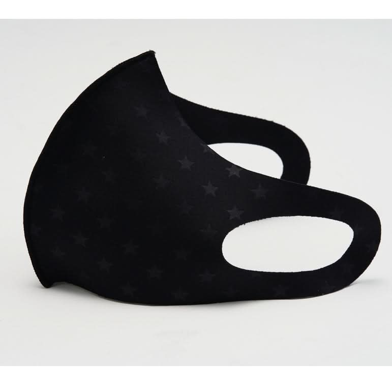 Kids Adult Protective Washable 3D Face Mask - Black/Stars kids outfit