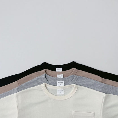 Kids Basic Pocket Long Tee (1-5y) - 4 Colors kids outfit