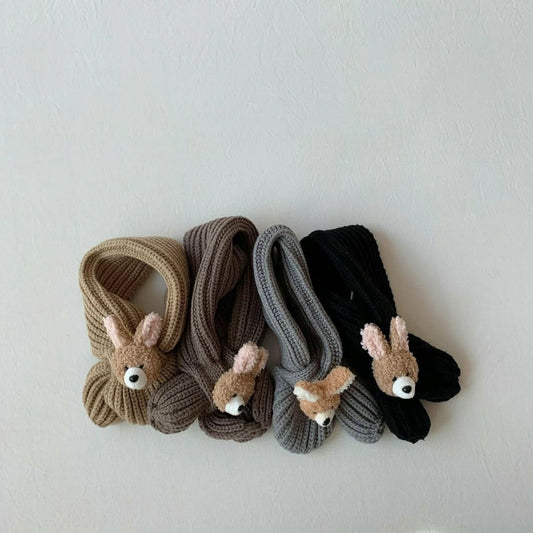 Kids Bunny Scarf ( 1 - 4y) - Black kids outfit