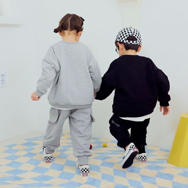 Kids New York Sweatshirt & Cargo Jogger Pants Set (1 - 5yrs) - 2 Colors kids outfit