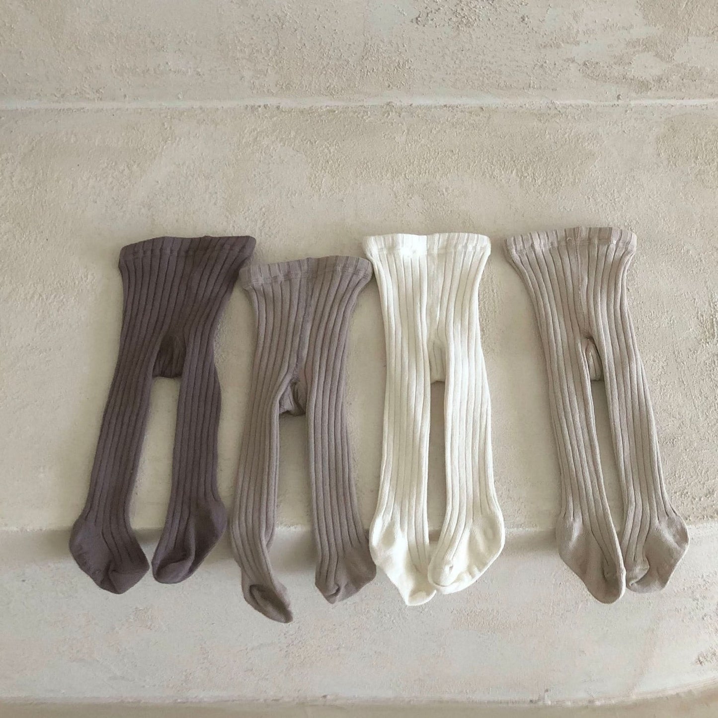 Kids Ribbed Tights (0 - 5y) - 4 Colors kids outfit