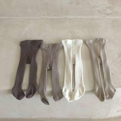 Kids Ribbed Tights (0 - 5y) - 4 Colors kids outfit