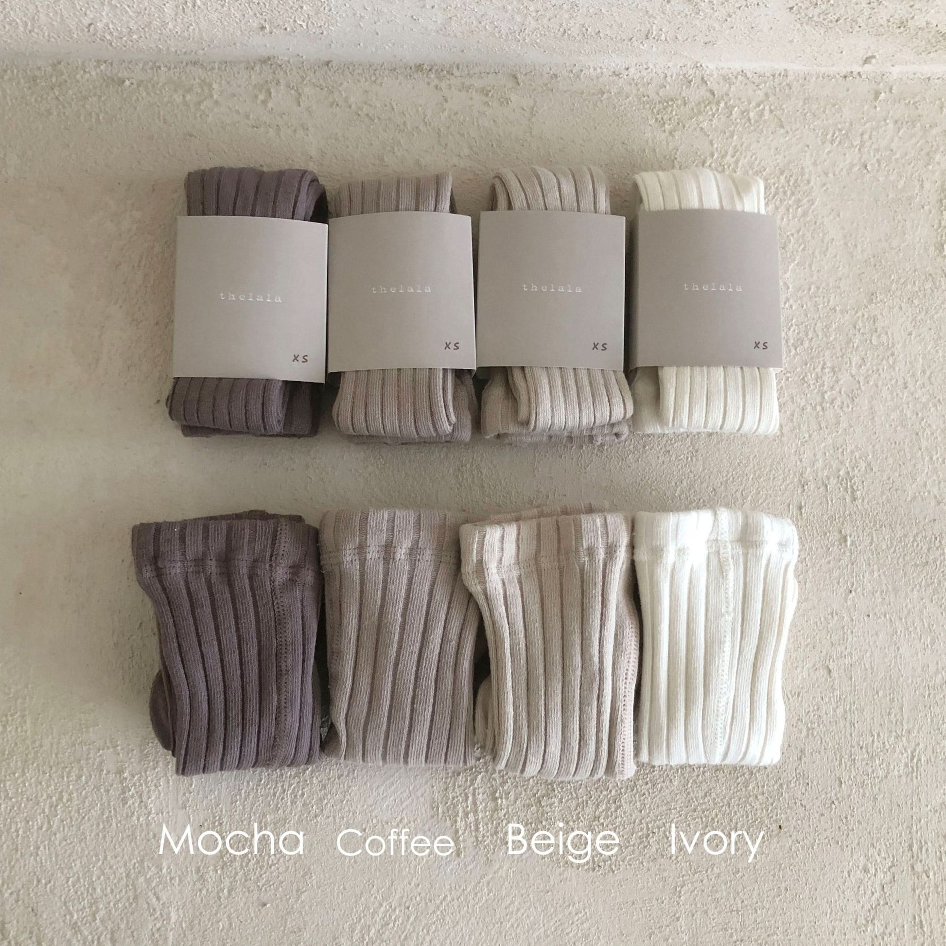 Kids Ribbed Tights (0 - 5y) - 4 Colors kids outfit