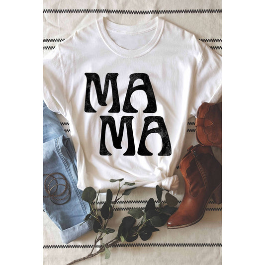 MAMA Graphic Tee - White kids outfit