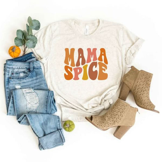 MAMA Mama Spice Tee - Oatmeal kids outfit