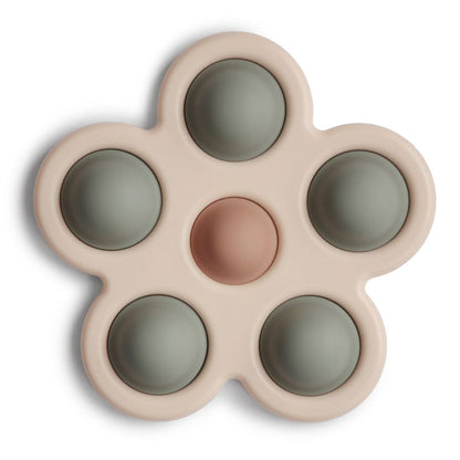 Mushie Flower Press Toy (Dried Thyme/Natural/Shifting Sand) kids outfit