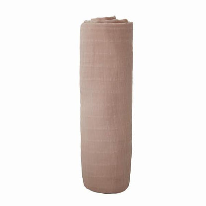 Mushie Muslin Swaddle Blanket Organic Cotton (Pale Taupe) kids outfit