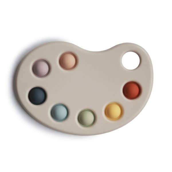 Mushie Paint Palette Press Toy kids outfit