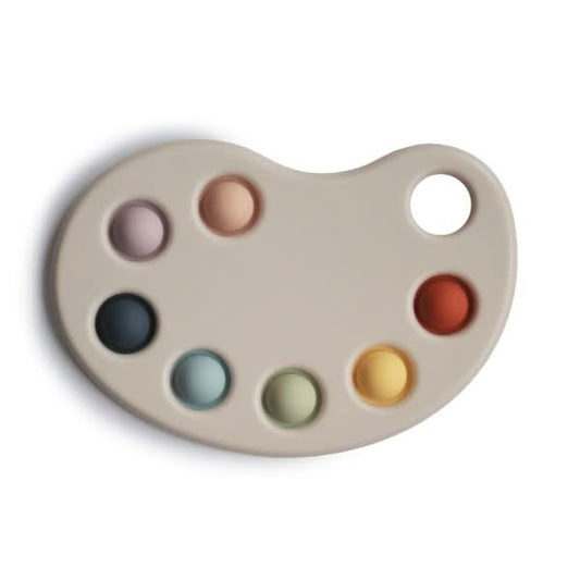 Mushie Paint Palette Press Toy kids outfit