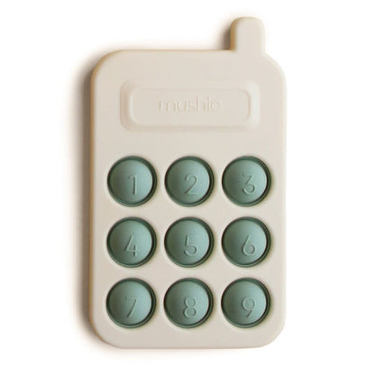 Mushie Phone Press Toy (Cambridge Blue) kids outfit