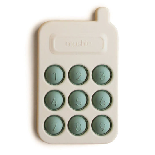 Mushie Phone Press Toy (Cambridge Blue) kids outfit