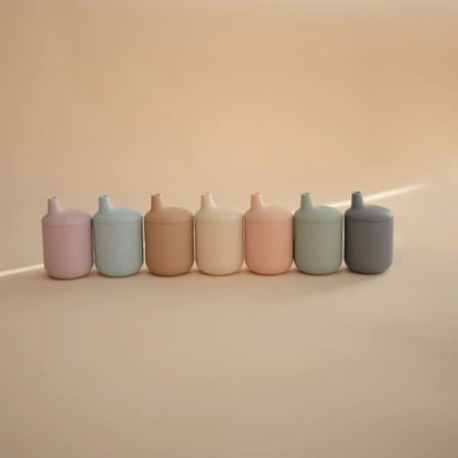 Mushie SILICONE SIPPY CUP (SOFT LILAC) kids outfit