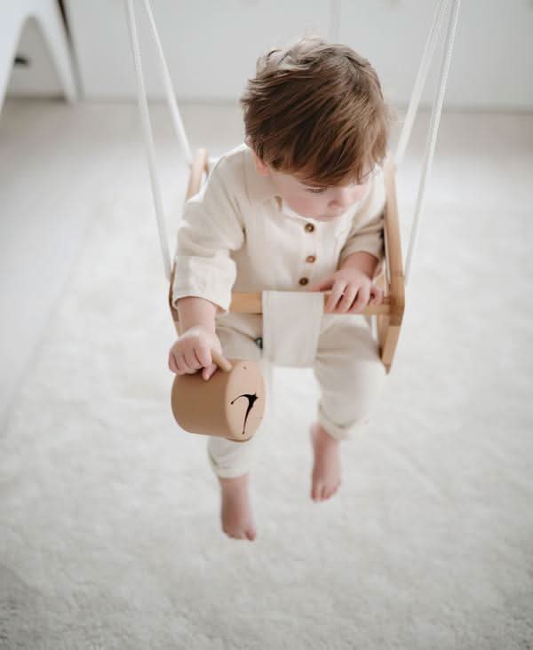 Mushie Snack Cup (Natural) kids outfit