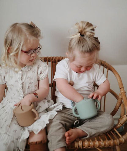 Mushie Snack Cup (Natural) kids outfit