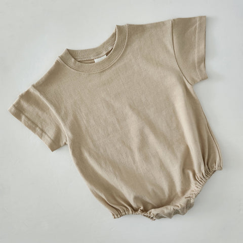 Baby T-Shirt Romper (0-24m) - Beige - AT NOON STORE