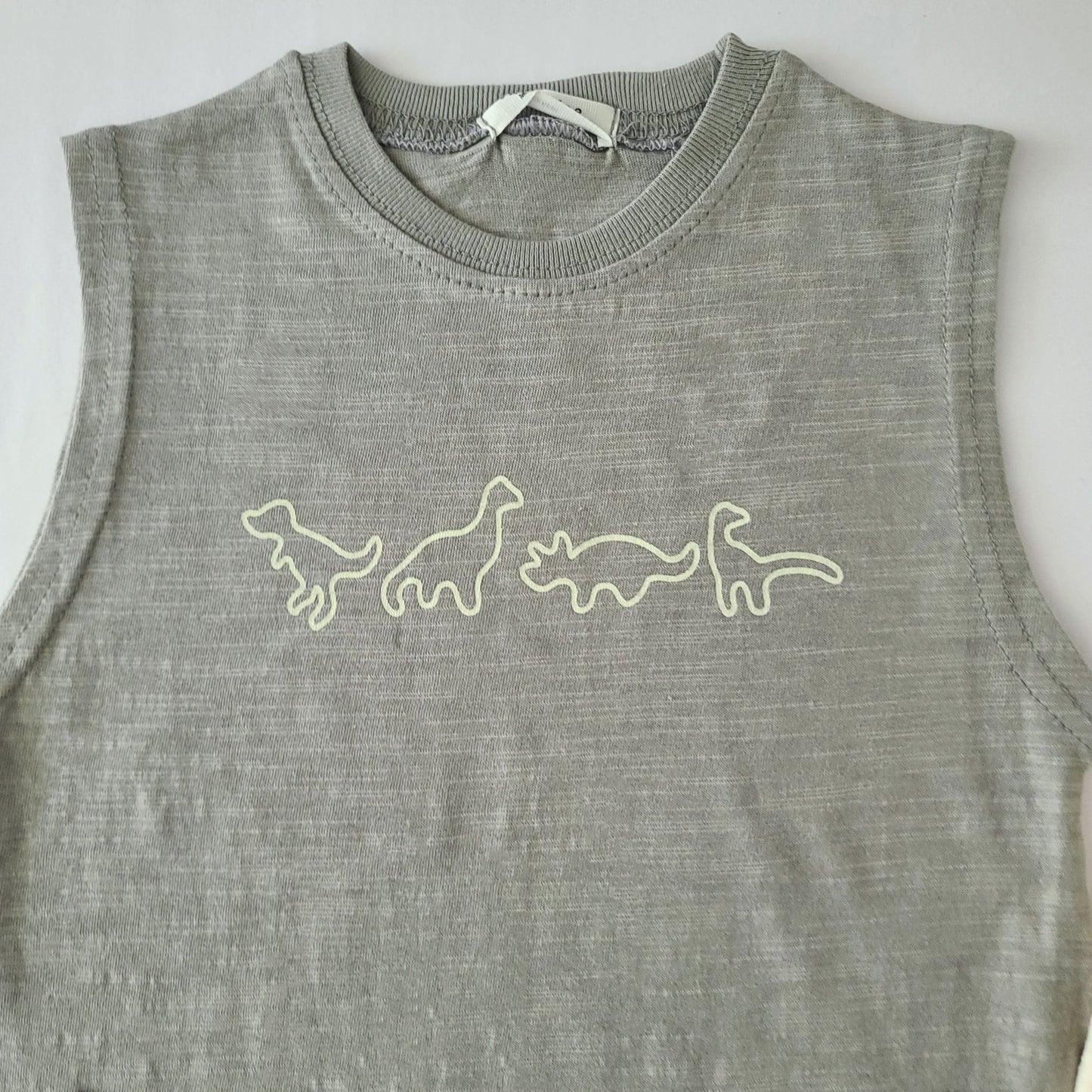 Toddler Dino Graphic Sleeveless Top (6 - 18m) - 2 Colors kids outfit