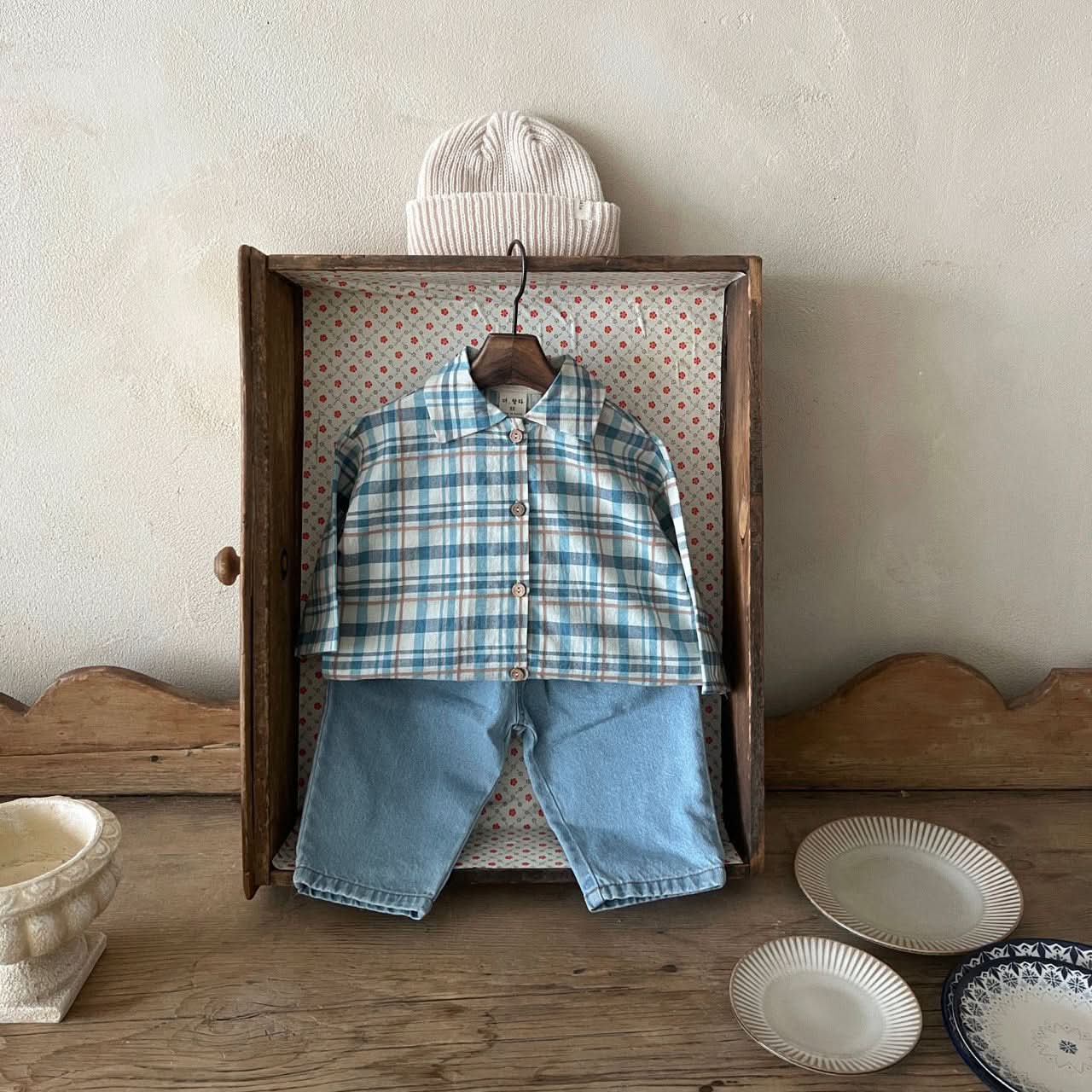 Toddler Lala Spring Flannel Shirt (1 - 5y) - 2 Colors kids outfit