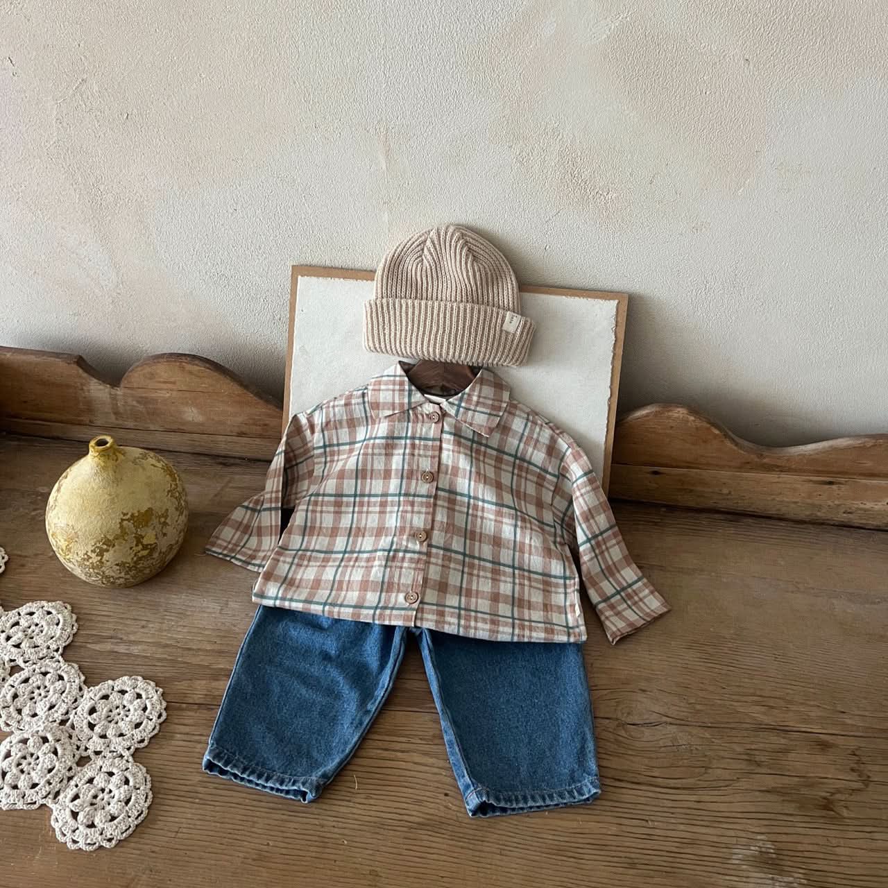 Toddler Lala Spring Flannel Shirt (1 - 5y) - 2 Colors kids outfit