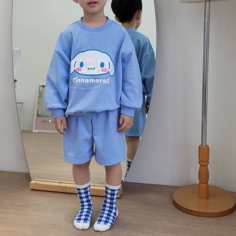 Toddler Sanrio Sweatshirt and Shorts Set (1 - 5y) - Blue kids outfit