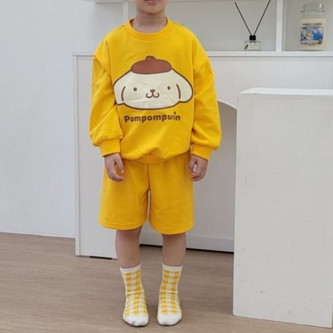 Toddler Sanrio Sweatshirt and Shorts Set (1 - 5y) - Yellow kids outfit