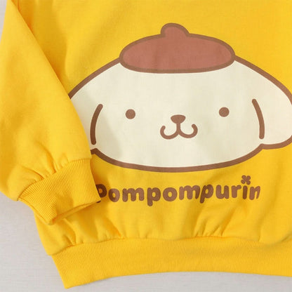Toddler Sanrio Sweatshirt and Shorts Set (1 - 5y) - Yellow kids outfit