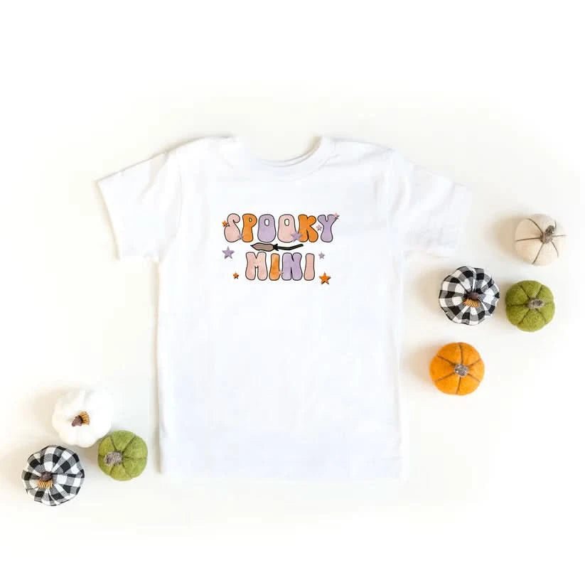 Toddler Spooky Mini Tee (2 - 5T) - White kids outfit