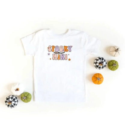 Toddler Spooky Mini Tee (2 - 5T) - White kids outfit