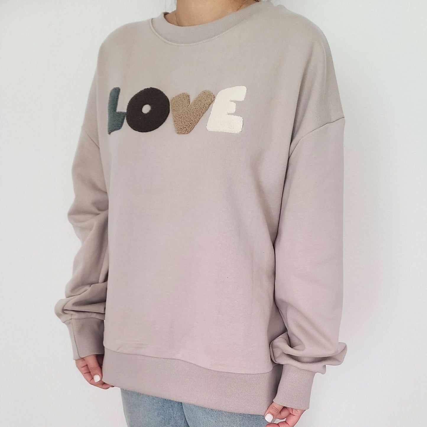 Toddler&Mom Original LOVE Sweatshirt (1 - 5y,Mom) - Gray kids outfit