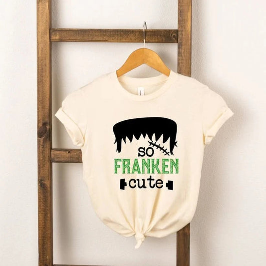 ToddlerSo Franken Cute Tee (5T) - Cream kids outfit