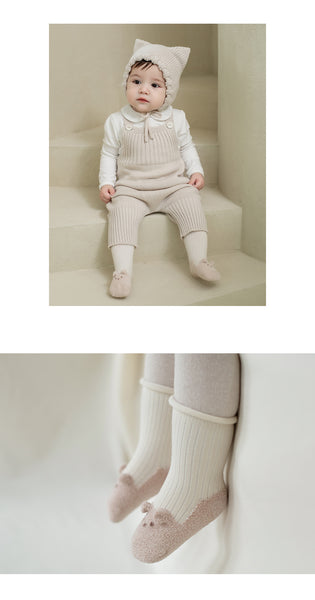 Baby Bear Socks (0-4T) - Ivory - AT NOON STORE